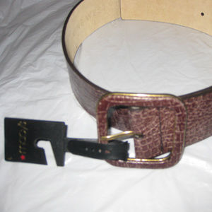 NEW- CHOCOLATE BROWN Women's 2" Wide Belt